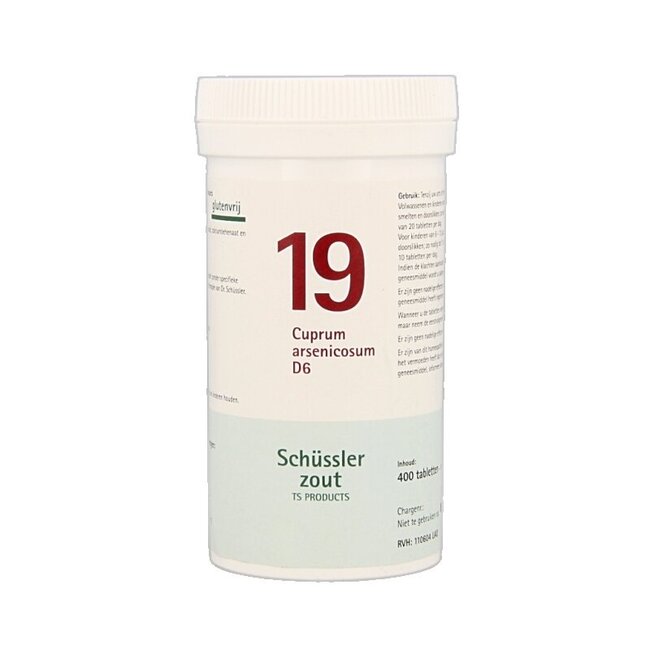 Cuprum arsenicosum 19 D6 Schussler 400 Tabletten