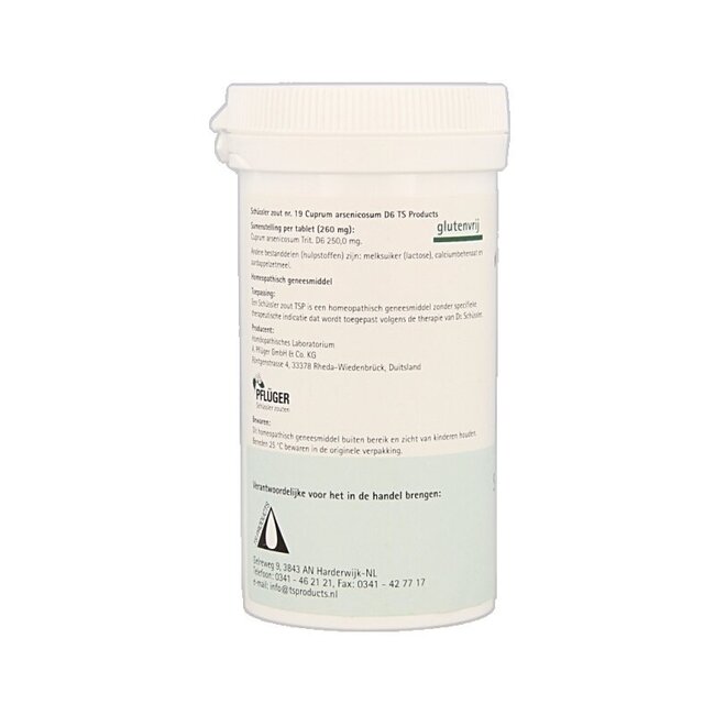 Pflüger Cuprum arsenicosum 19 D6 Schussler 400 Tabletten
