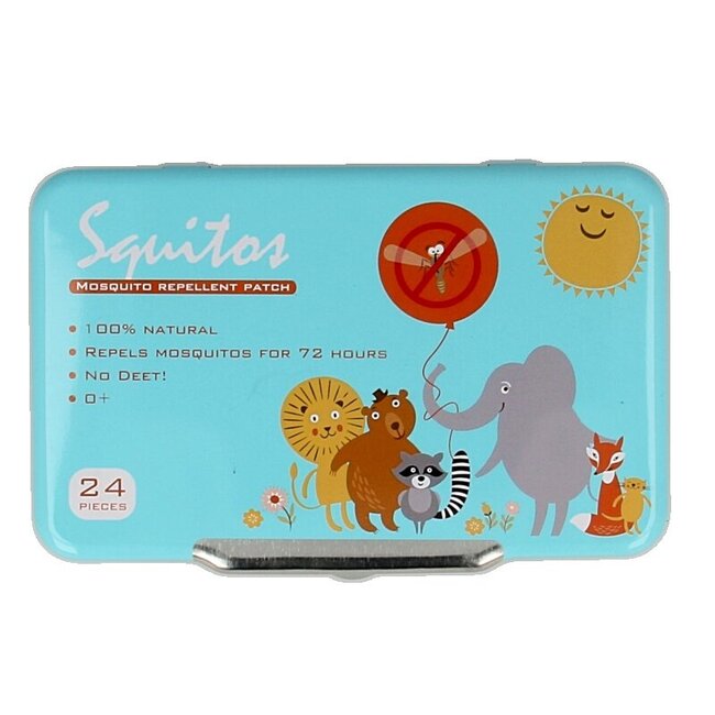 Squitos Lemon eucalyptus citronella geurstickers 24 Stuks