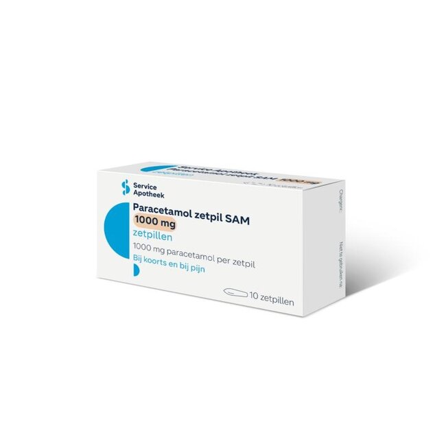 Paracetamol 1000mg 10 Zetpillen