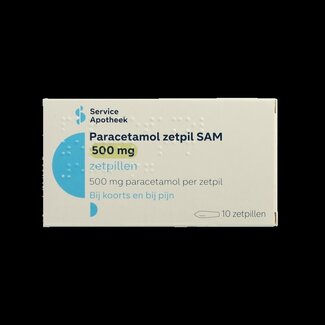 Service Apotheek Paracetamol 500mg 10 Zetpillen