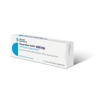 Service Apotheek Ibuprofen 400mg suikervrij 20 Tabletten