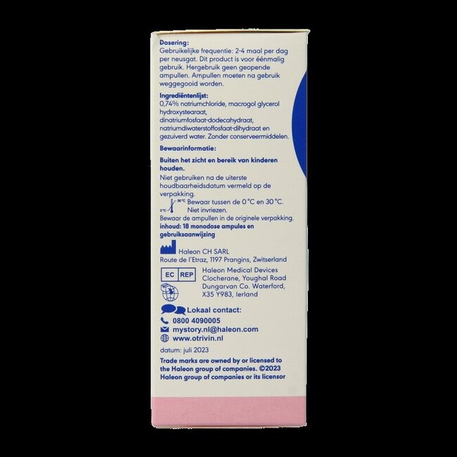 Otrivin Baby Monodose 5 ml 18 Ampoules