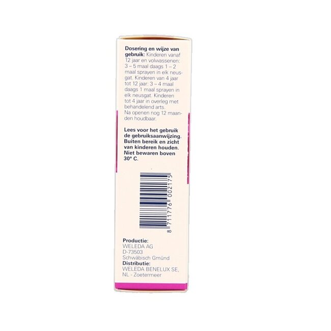 Weleda Gencydo neusspray 20 Milliliter