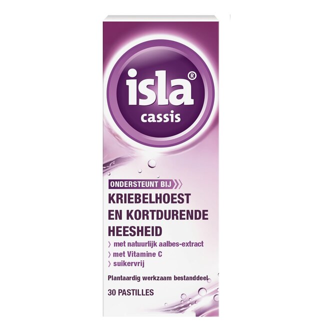 Cassis keelpastille 30 Pastilles