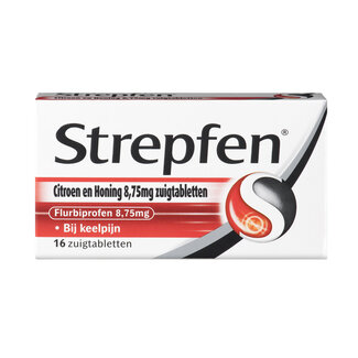 Strepfen Citroen & honing 16 Zuigtabletten