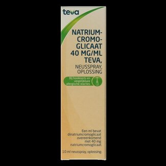 Teva Teva Cromoglicate de sodium 40 mg spray nasal 10 ml