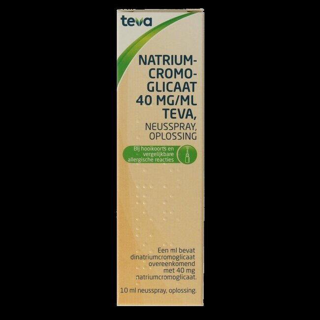 Teva Natriumcromoglicaat 40mg neusspray 10 Milliliter