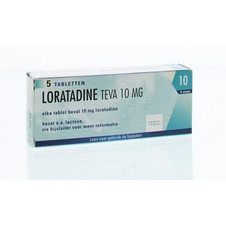 Teva Teva Loratadine 10 mg 5 comprimés