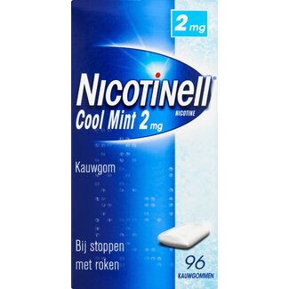 Nicotinell Kauwgom cool mint 2mg 96 Stuks