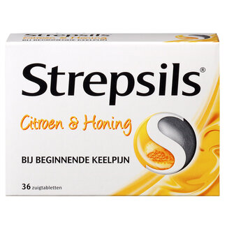 Strepsils Citroen & honing 36 Zuigtabletten