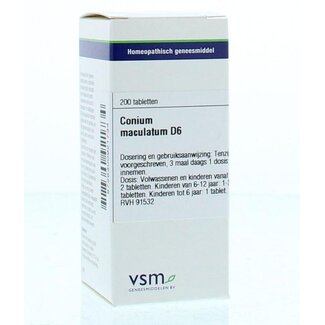 VSM VSM Conium maculatum D6 200 comprimés