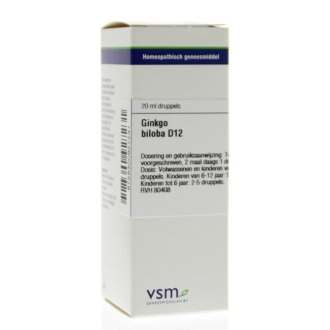 VSM Ginkgo biloba D12 20 Milliliter