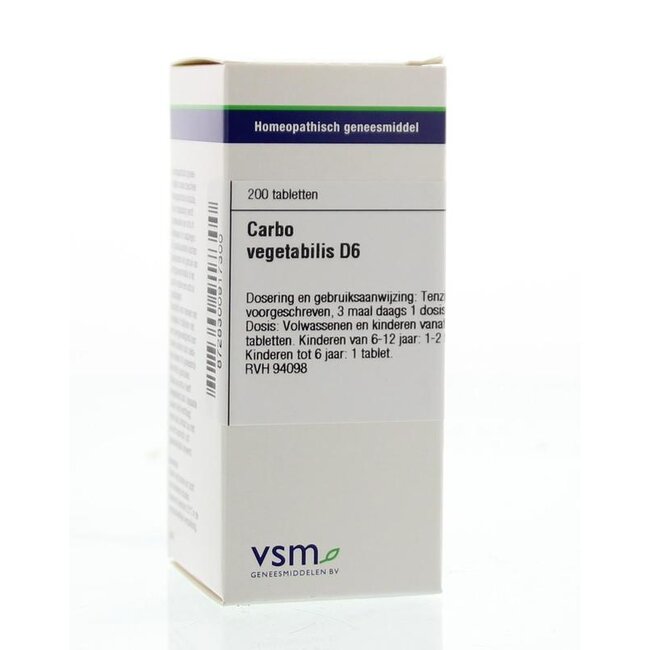 Carbo vegetabilis D6 200 Tabletten