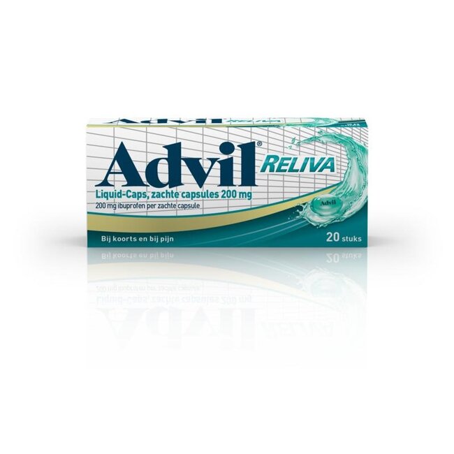 Advil Reliva liquid caps 200mg 20 Capsules