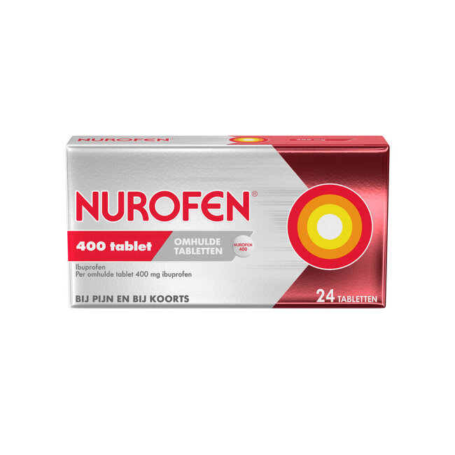 Ibuprofen omhulde tabletten 400mg 24 Tabletten