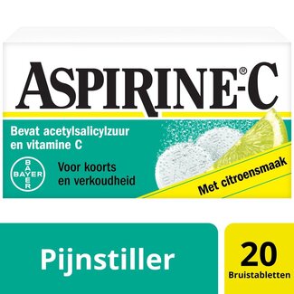 Aspirine Bruistablet 400mg acetylsalicylzuur en 240mg vit C 10 Bruistabletten