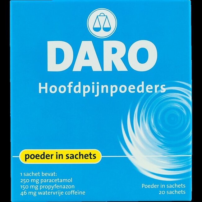 Hoofdpijnpoeders 20 Stuks