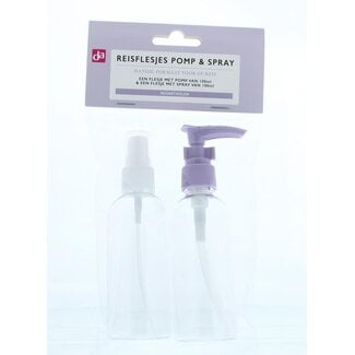 DA Reisflesjes pomp en spray 2 Stuks