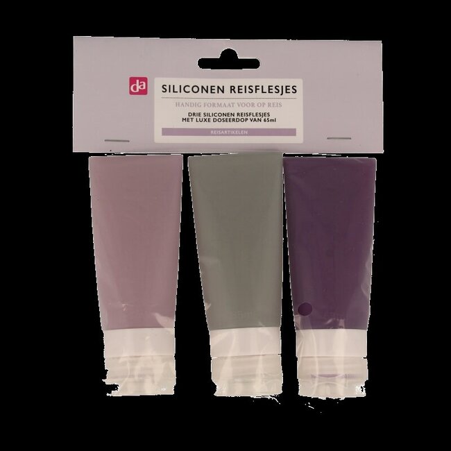Reis Flesjes Kleur Silicone 3 Stuks