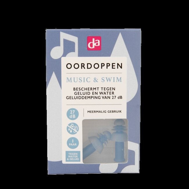 Oordoppen music & swim 2 Stuks
