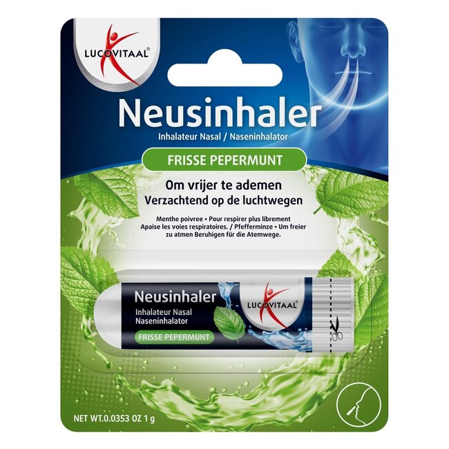 Neusinhaler frisse pepermunt 1 Stuks