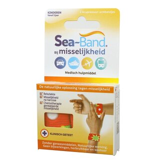Sea Band Polsband kinderen oranje 1 Paar