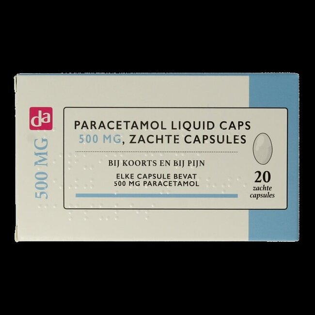Paracetamol liquid 500mg 20 Capsules