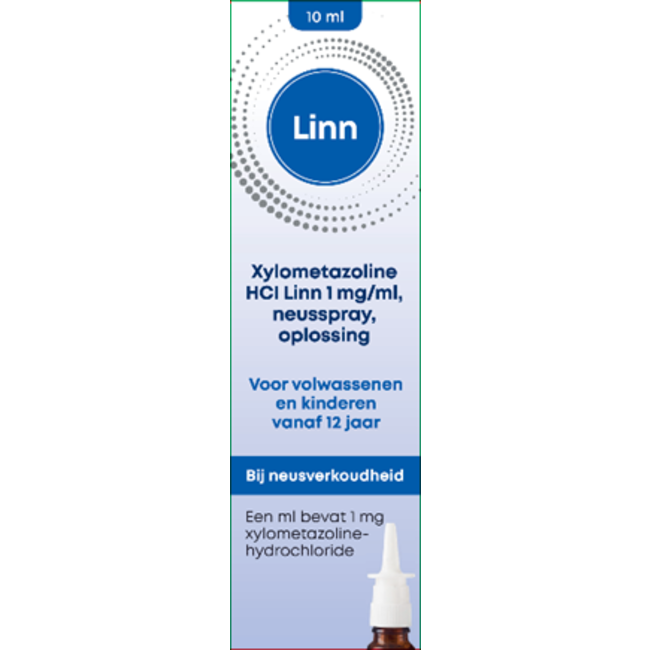 Neusspray xylometazoline 1mg 10 Milliliter