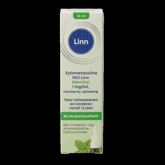 Neusspray xylometazoline/menthol 1mg 10 Milliliter