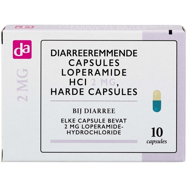 Diarreeremmer loperamide 10 Stuks