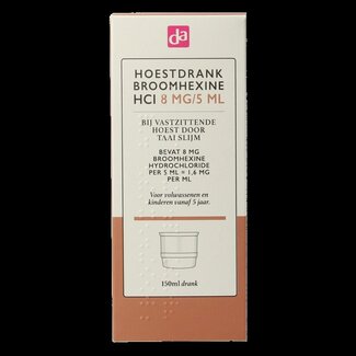 DA Hoestdrank broomhexidine 8mg 150 Milliliter