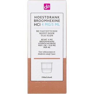DA Hoestdrank broomhexidine 4mg 150 Milliliter