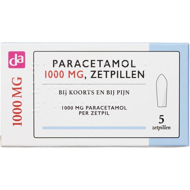Paracetamol 1000mg zetpil 5 Zetpillen