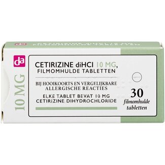 DA Cetirizine diHCl 10mg 30 Stuks