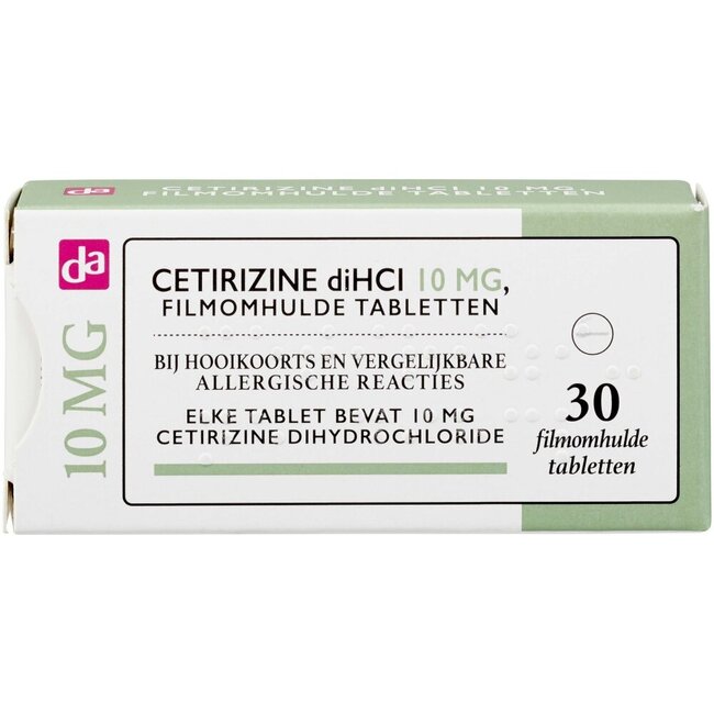 Cetirizine diHCl 10mg 30 Stuks