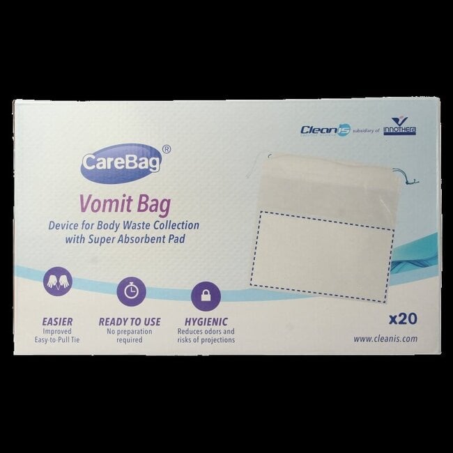 Carebag braakzak met geurabsorb 20 Stuks