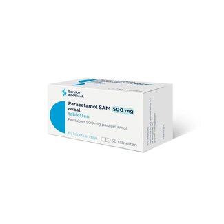 Service Apotheek Paracetamol 500mg ovaal 50 Tabletten