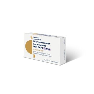 Service Apotheek Diarreeremmer loperamide HCL 2mg 20 Capsules