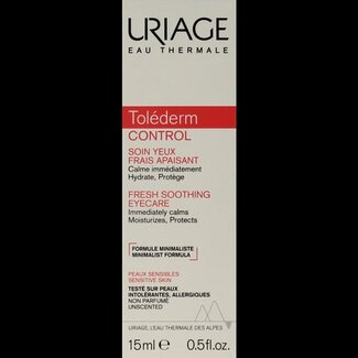 Uriage Tolederm frisse kalmerende verzorging ogen TP 15 Milliliter