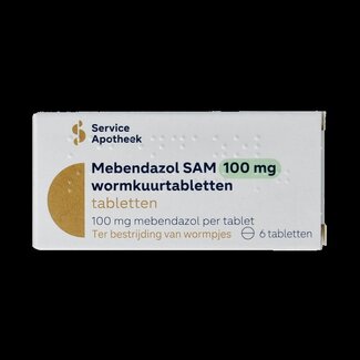 Service Apotheek Mebendazol 100mg 6 Tabletten