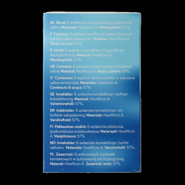 Lentilles mensuelles Unicare -7.50 6 pièces