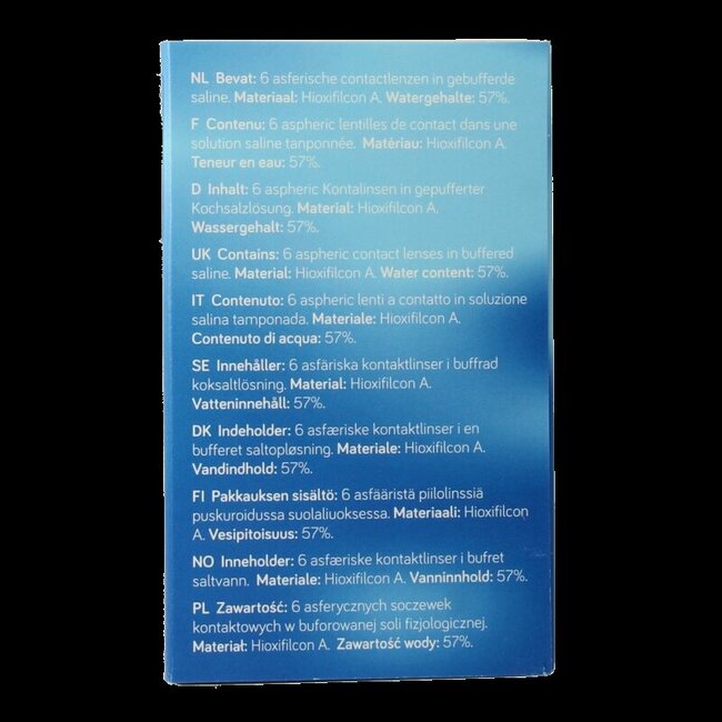 Lentilles mensuelles Unicare -3,75 6 pièces