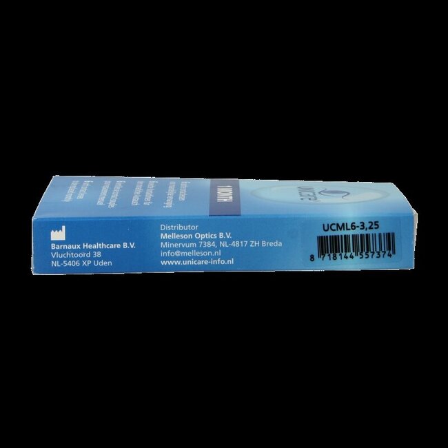 Unicare Lentilles Mensuelles -3,25 6 Pièces