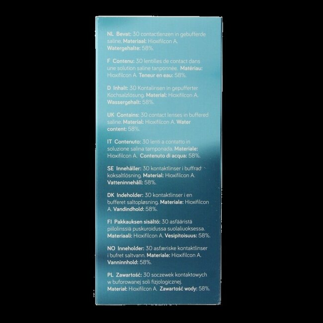 Lentilles journalières Unicare +2,50 30 pièces