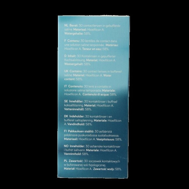 Lentilles de contact journalières Unicare +1,00 (30 pièces)