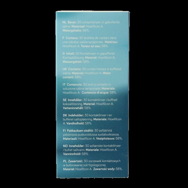 Lentilles journalières Unicare -0.50 30 pièces