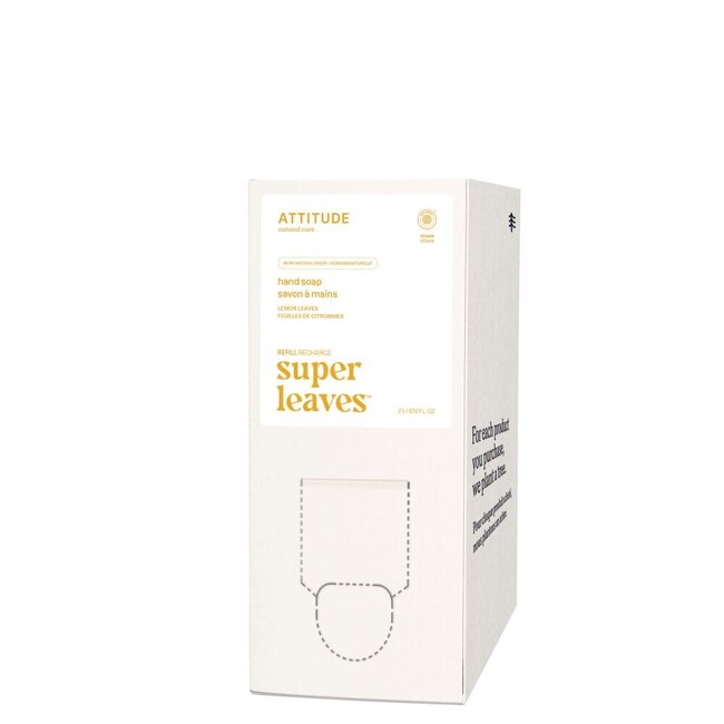 Super leaves handzeep lemon leaves eco refill 2 Liter