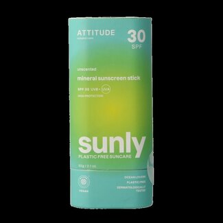 Attitude Attitude Sunly Bâton Solaire SPF30 sans parfum 60 g