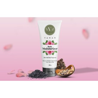 Vanan Body moisturizer red rose 200 Gram